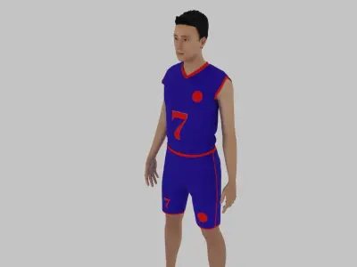Basketball Player Low-poly 3D model buy