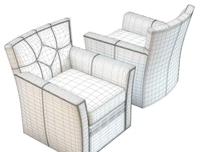Hooker Furniture - Conner Armchair 3D model
