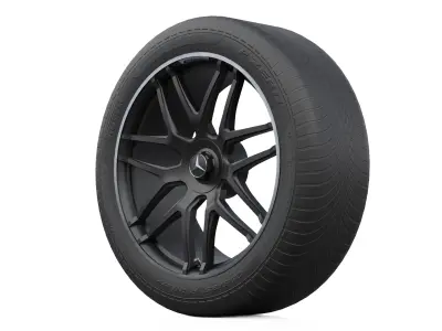 G-Class Wheel Low-poly 3D model