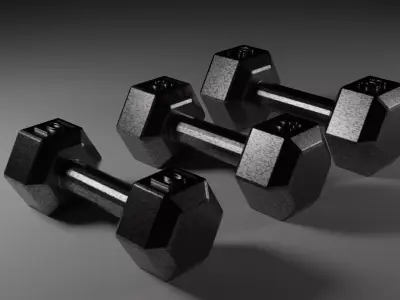 Dumbbells Pack 1  3D model
