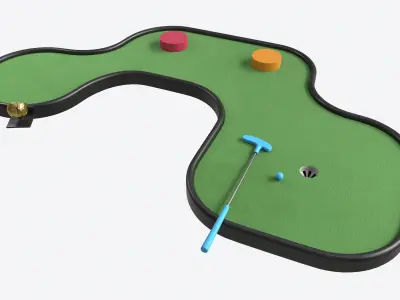 Miniature Golf Course 10 3D model