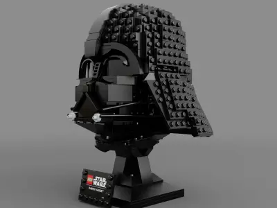 Star Wars Darth Vader LEGO Helmet  3D model