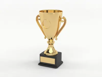 Cups Trophy 3D model 16