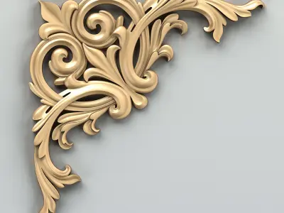 Corner decor 016 3D model