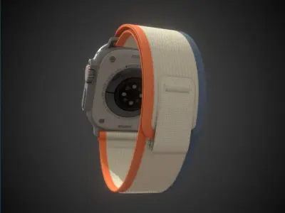 Apple watch Ultra 2 Low-poly 3D model
