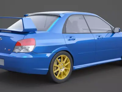 Subaru Impreza WRX STI 3D model