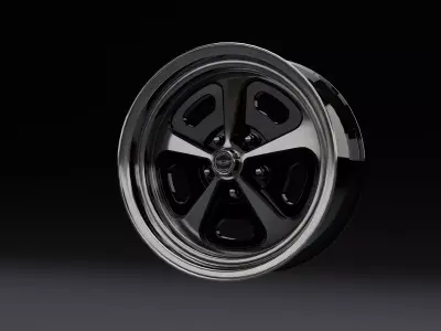 American Racing VN500 Car Rim Low-poly 3D model