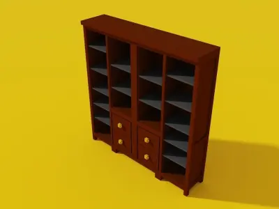 Bookshelf bookcase Free 3D model purchase