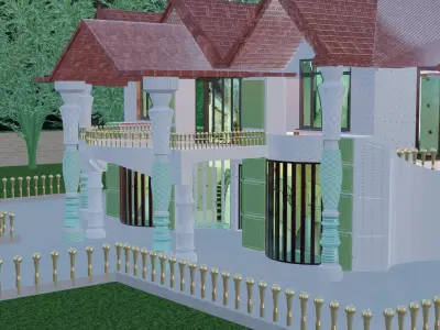3D model Modern Luxury Villa Exterior Design 3D model
