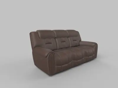 realistic sofa Low-poly 3D model