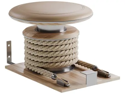 LINA-SET Premium Gym Battle Rope 3D model