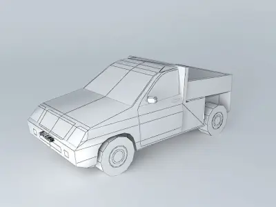 G Motors Pick Wagon Free 3D model