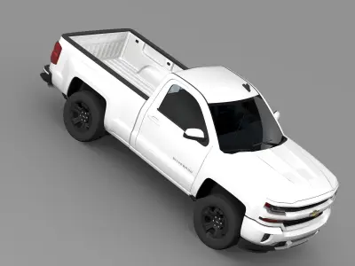 Chevrolet Silverado LT Z71 Regular Cab GMTK2 Standart Box 2016 3D model