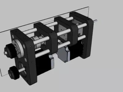 Mini mold injection machine 3D print model