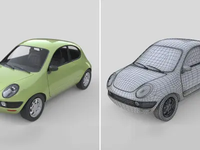 Generic Compact Car 1995 3D model