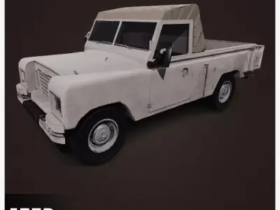 Jeep model Low-poly 3D model