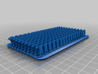 250 Roof Tiles with support Free 3D print model