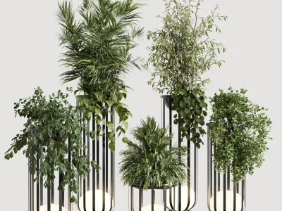 Bols Outdoor Solar Power Garden Lamp 3D model