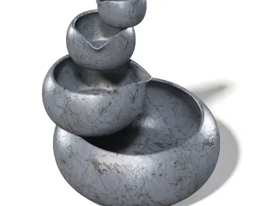 Decorative Pots 3D Model 3D model