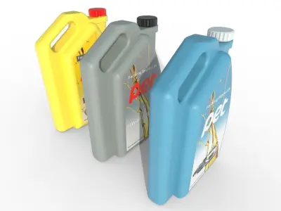 Motor Oil Bottle Model-1B Low-poly 3D model