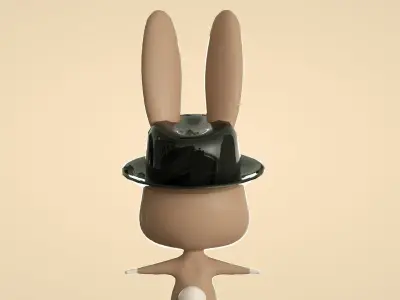 cartoon rabbit 3D model shop