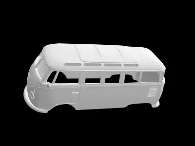 Volkswagen T1 23 windows  3D print model