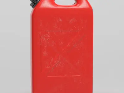 Fuel Can Canister Tank Low-poly 3D model