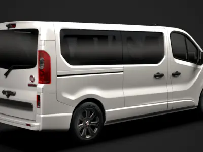 Fiat Talento Minibus SpaceClass LWB 2020 3D model