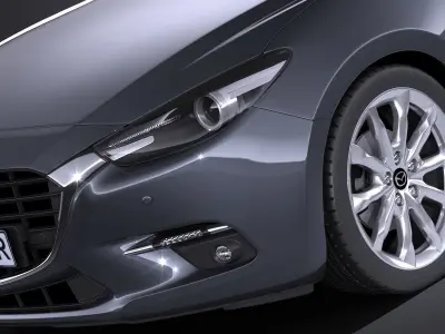 Mazda 3 sedan 2017 3D model