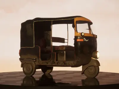 Egyptian Tuktuk 3D model