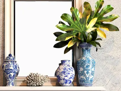 The blues Vase collections 03 3D model