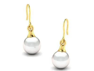 Women earrings 3D print model