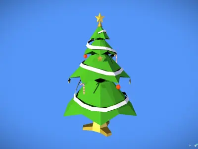 Low Poly Winter Pack Free low-poly 3D model