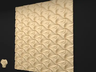 Wall Panel  3D model 01 3D model