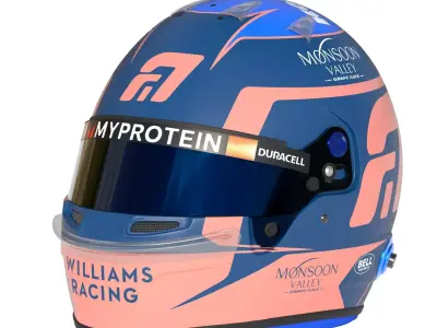 F1 Alex Albon Helmet 2024 3D model