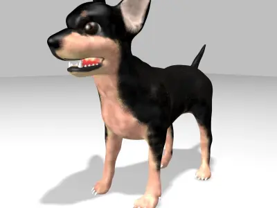 Chihuahua Dog Low-poly 3D model