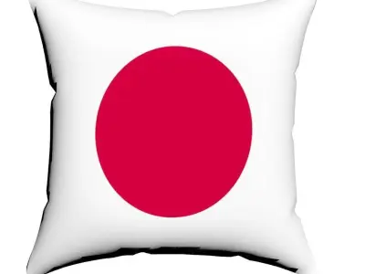 World countries flags Pillows 3D Model Collection