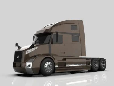 volvo vnl 860 truck 3D print model