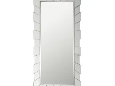 Rectangle Wood Wall Mirror 3D model purchase