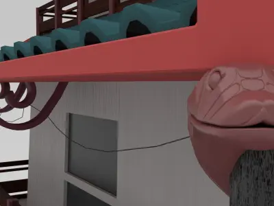 Japane Style House 3D model