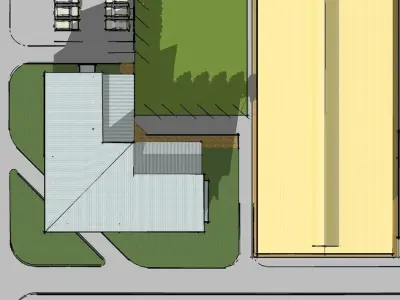 Office and workshop in Factory 3D model