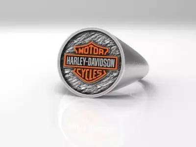 harley-davidson simple ring 3D print model