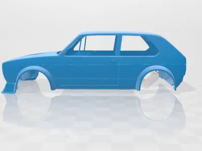 Volkswagen Golf MK1 Race Cup 1974 - Body Car STL Model 3D print model