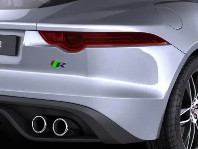 Jaguar F-Type R Coupe 2015 VRAY 3D model