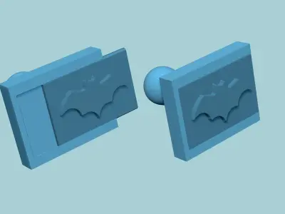 Stamp 50 - Bat - Fondant Decoration Maker Toy 3D print model