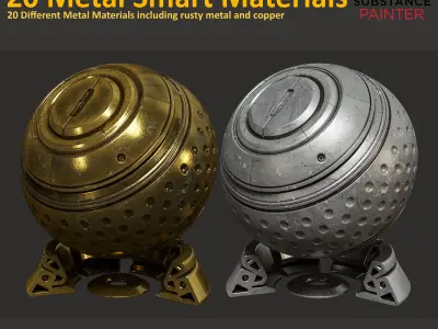 20 Metal Smart Materials - Vol 1 Texture