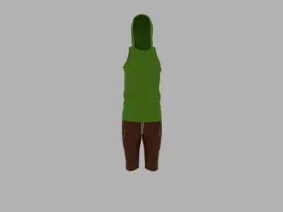 Sport Suit Low-poly 3D model 27