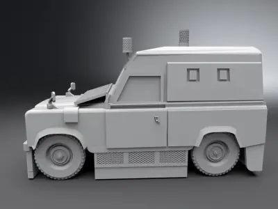 Land Rover RUC APC Scale model 3D print model