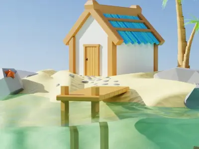 Paradise Island Free 3D model