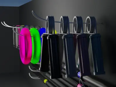 3D PACK OF SPANDERS 3D model